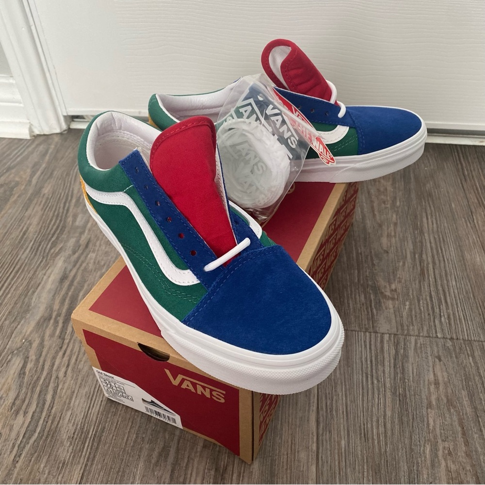 Vans Multicolor Sneakers suede and canvas size 7  NWT Vans off the Wall - Picture 9 of 12